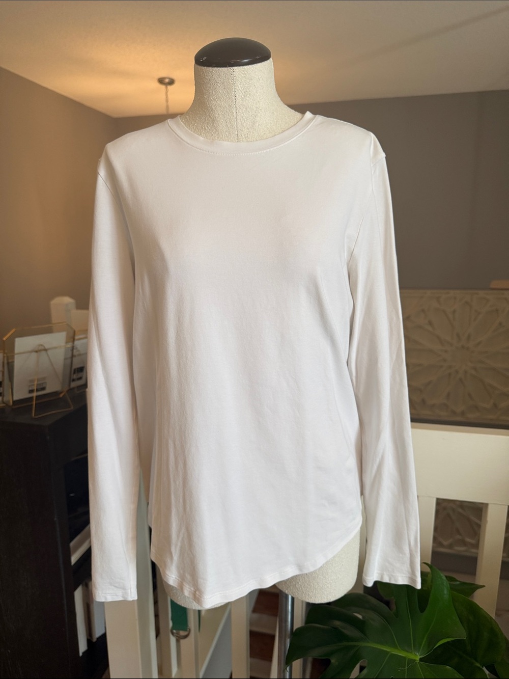 Lululemon White Long-Sleeve Love Tee